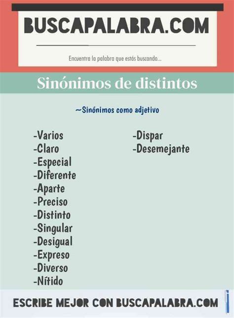 diferentes sinonimo|diferentes significados.